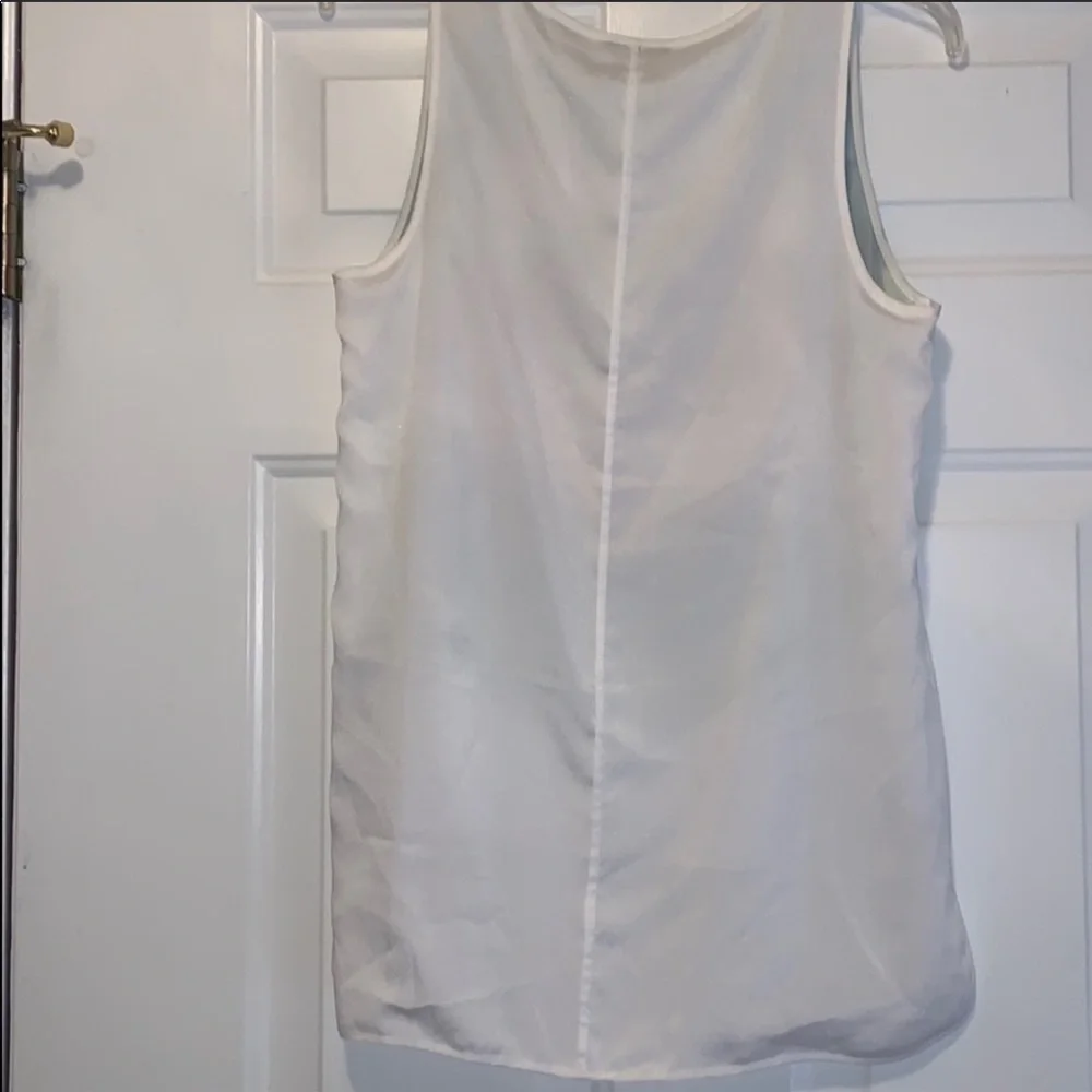 Vince Camuto Sleeveless Blouse Size S | Sheer Layered Tank | Abstract Print - Picture 3 of 4